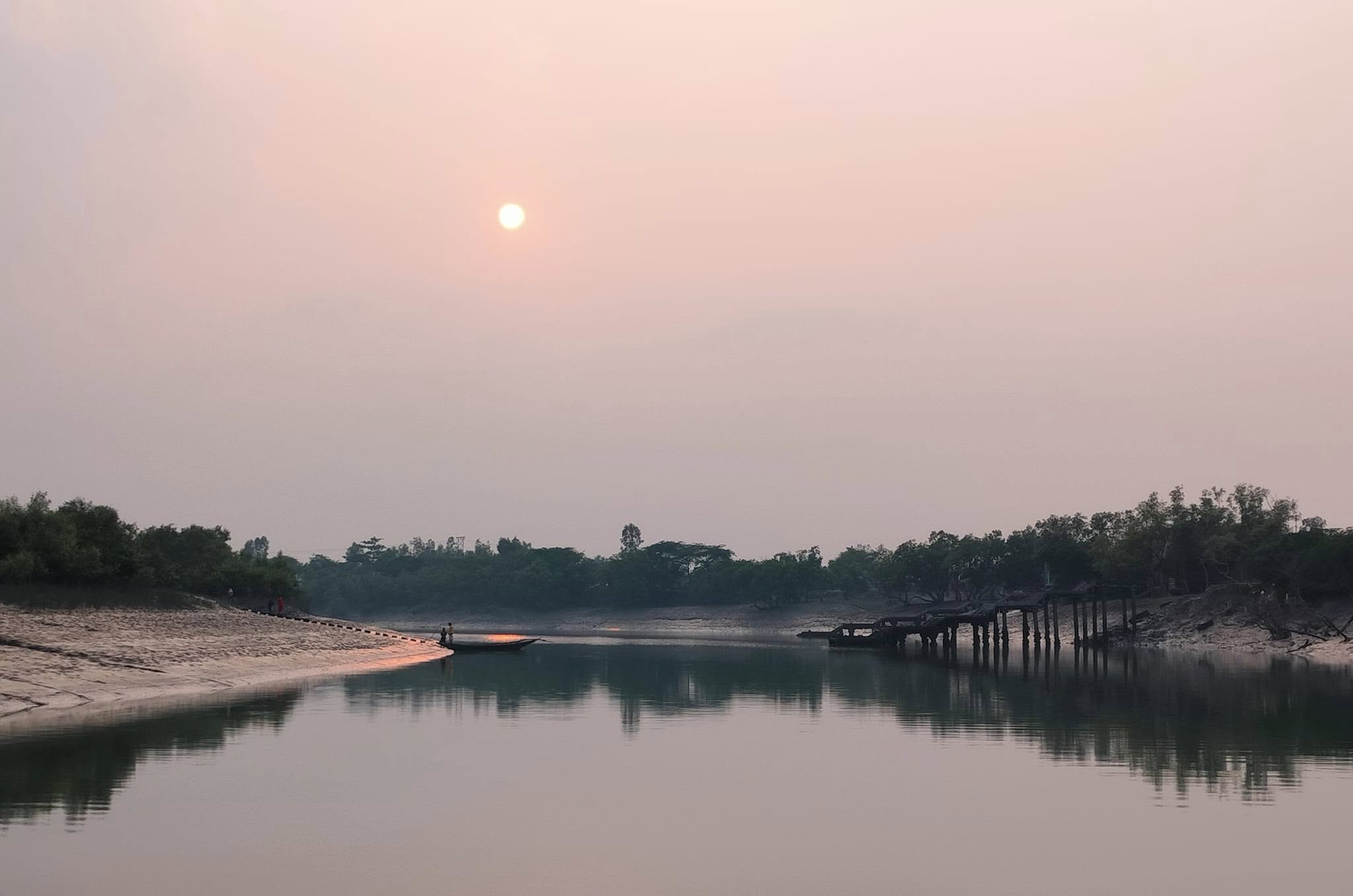 Gharial release activity with forest staff and stakeholders